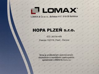 Certifikát LOMAX