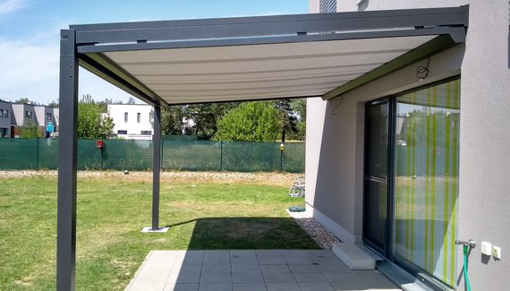 Pergola NYON se stíněním ARNEX - Plzeň Valcha